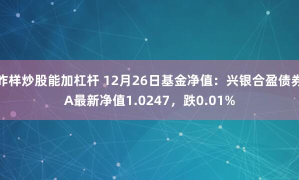 咋样炒股能加杠杆 12月26日基金净值：兴银合盈债券A最新净值1.0247，跌0.01%